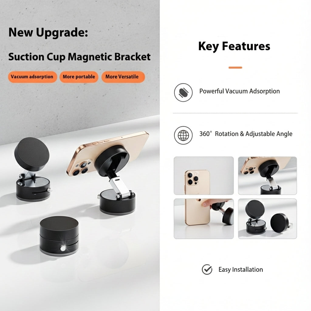 UltraGrip - Universal Magnetic Vacuum Phone Mount