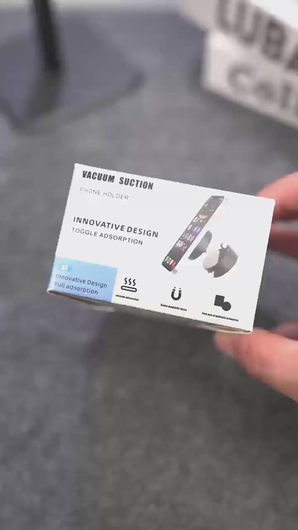 UltraGrip - Universal Magnetic Vacuum Phone Mount